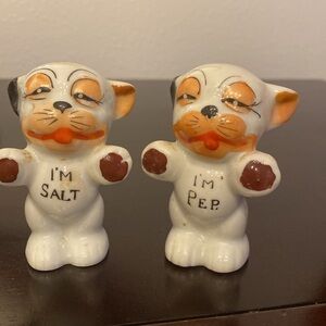 Vintage BONZO 1950's Dog Salt and Pepper Shakers